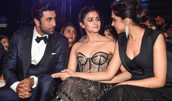 Ranbir-Kapoor-Alia-Bhatt-and-Deepika-Padukone-at-Filmfare-Awards-2019