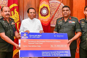 දරුවන් සුරකින්නට යුද හමුදාවෙන් මිලියන 10 ක්