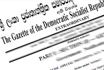 ජන ජීවිතය යථා තත්ත්වයට පත් කිරීමේ වැඩපිළිවෙල පිළිබඳව විශේෂ ගැසට් පත්‍රයක්